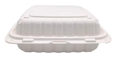 Eco 9x9 White Clamshell Containers - 200/case
